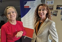 Elena Llamas Pombo (Salamanca) und CERC-Fellow Maria A. Gwynn